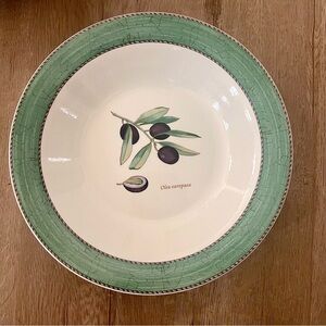 Wedgwood SARAH'S GARDEN 10" Individual Pasta Bowl, Green‎ Rim, 11 PCs Available